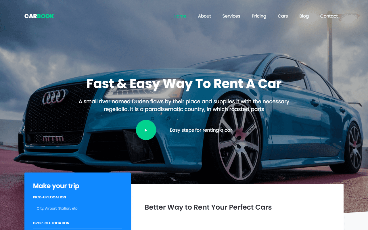 CarBook Desktop Interface